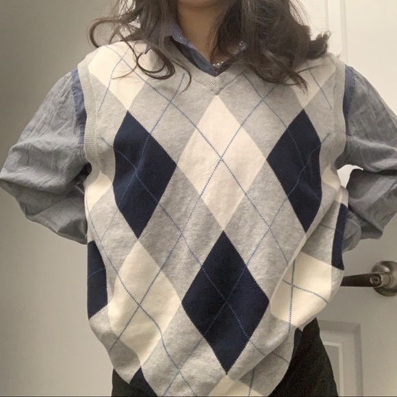 argyle sweater vest - Picture 3 of 4